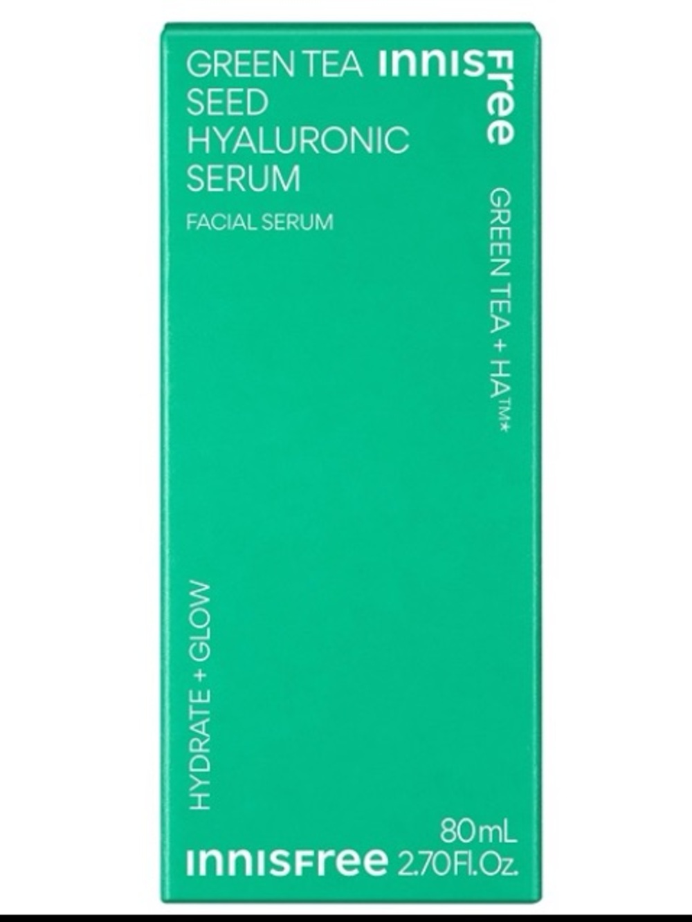 Innisfree Green Tea Seed Hyaluronic Serum Hydrating Glow Facial Serum 80 ml NEW!